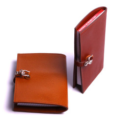 Protège Carnet Étui Bloc-notes en Cuir Fabrication Artisanale Made In France.