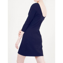 Robe Lula dos nu bio Bleue Marine