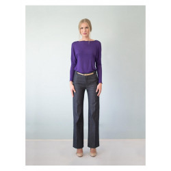 Pantalon droit en jean bio Charlotte