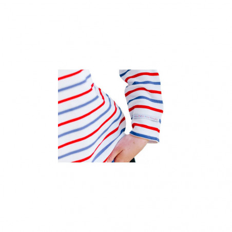T-shirt Manche longue Marinière Tricolore enfant