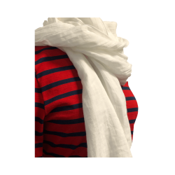 Chèche blanc immaculé