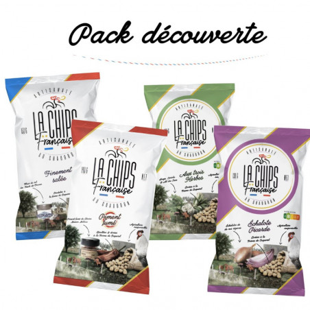 LA CHIPS FRANÇAISE - PACK DÉCOUVERTE - 4 PAQUETS